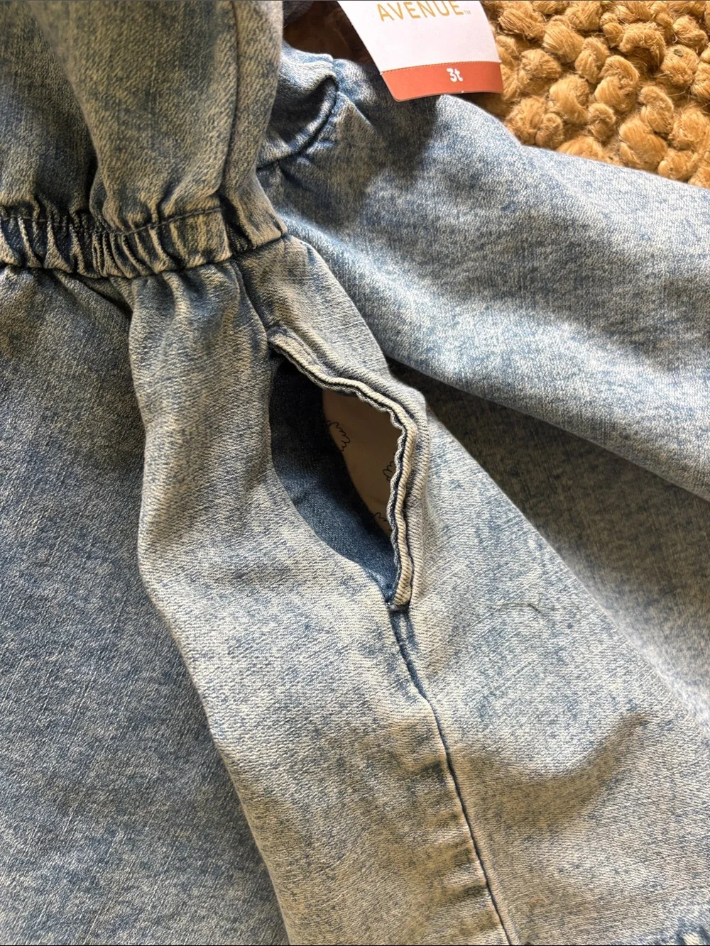 3T Denim Button-Front Girls' Dress